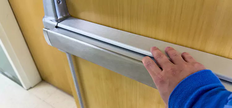 Installing a Push Bar on a Door Meridian